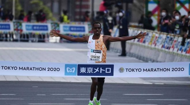 El etíope Birhanu Legese y la israelí Lonah Chemtai ganan el maratón de Tokio 2020